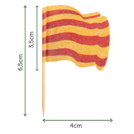 Pick Bandeira "Catalunha" 65mm (144 Uds)