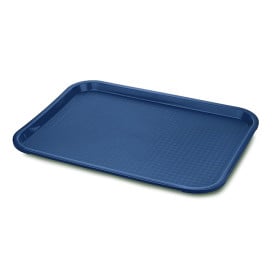 Bandeja Plastico Rigido Azul  30,4x41,4cm (24 Uds)