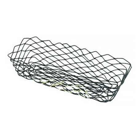 Cesta Retangular en Aço Preto 275x142x85mm (1 Ud)