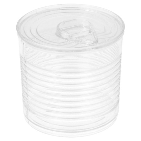 Lata de conserva Plastico Trans. 110ml Ø6x5,7cm (200 Uds)