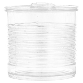 Lata de conserva Plastico Trans. 110ml Ø6x5,7cm (200 Uds)