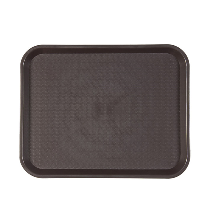 Bandeja Plastico Rigido Marrom 35,5x45,3cm (1 Uds)