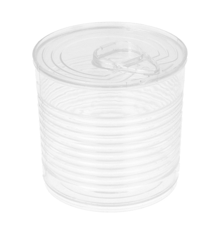 Lata de conserva Plastico Trans. 220ml Ø7,4x7cm (20 Uds)