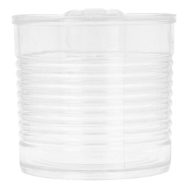 Lata de conserva Plastico Trans. 220ml Ø7,4x7cm (20 Uds)