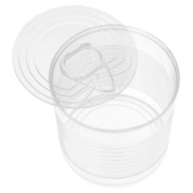 Lata de conserva Plastico Trans. 220ml Ø7,4x7cm (20 Uds)