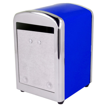 Dispensador Guardanapos Inox. Azul Miniservis (12 Uds)