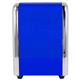 Dispensador Guardanapos Inox. Azul Miniservis (12 Uds)