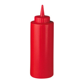 Frascos para Molhos Plastico Rojo 360ml (72 Uds)