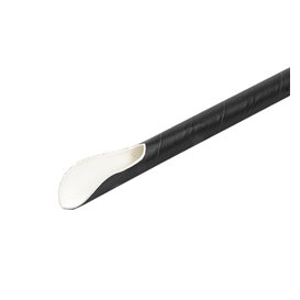 Palhinha Colher Papel Preto Embalada Branco Ø8mm 21cm (1000 Uds)