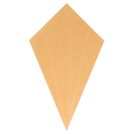 Cone Ondulado de Papel Kraft 270mm 250g (600 Uds)