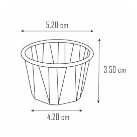 Copo em Papel Kraft para Molhos/Souffle 60ml (5000 Uds)