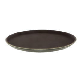 Bandeja PP Redonda Anti Deslizante Marrom Ø35,5cm (1 Ud)