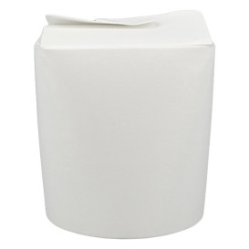 Embalagem Fechado Takeaway 100% ECO Branco 16Oz/480ml (500 Uds)