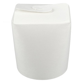 Embalagem Fechado Takeaway 100% ECO Branco 16Oz/480ml (500 Uds)