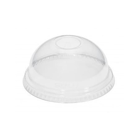 Tampa Cúpula Fechada PET Cristal Ø8,3cm (100 Uds)