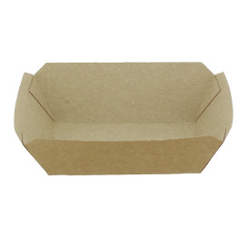 Barqueta Cartolina Kraft-Kraft 9,6x6,5x4,2cm 250ml (1000 Uds)