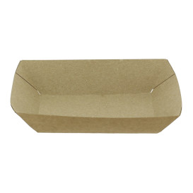 Barqueta Cartolina Kraft-Kraft 11x7x3,5cm 300ml (25 Uds)