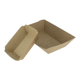 Barqueta Cartolina Kraft-Kraft 10,6x7,3x4,5cm 350ml (25 Uds)