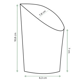 Copo Descartavel Anti-Gordura Efeito Kraft Pequeno (55 Uds)