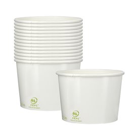 Taça de Cartão Ecologica para Gelados 260ml (55 Uds)