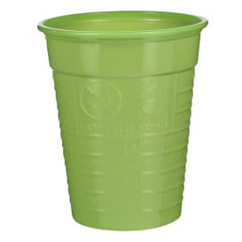 Copo de Plástico PS Verde 200 ml Ø7cm (1.500 Uds)