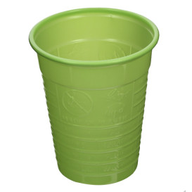 Copo de Plástico PS Verde 200 ml Ø7cm (1.500 Uds)