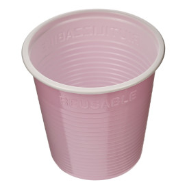 Copo Reutilizável Econômico PS Bicolor Rosa 230ml (420 Uds)