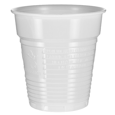 Copo de Plástico PS Branco 166ml Ø7,0cm (3.000 Uds)