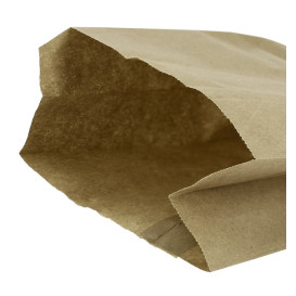 Saco de Papel Antigordura Kraft 14+7x24cm (250 Uds)