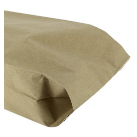 Saco de Papel Antigordura Kraft 14+7x24cm (250 Uds)