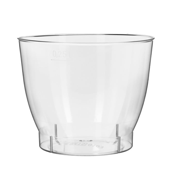 Copo Plastico Cristal Cool Cup PS 250ml (750 Uds)