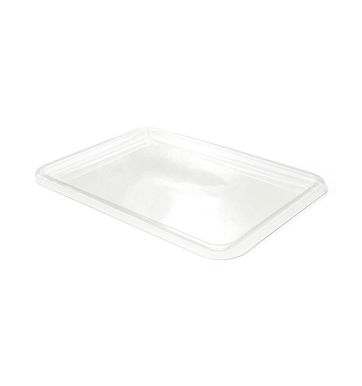 Bandeja Plastica RPET Transparente 35x24cm (10 Uds)