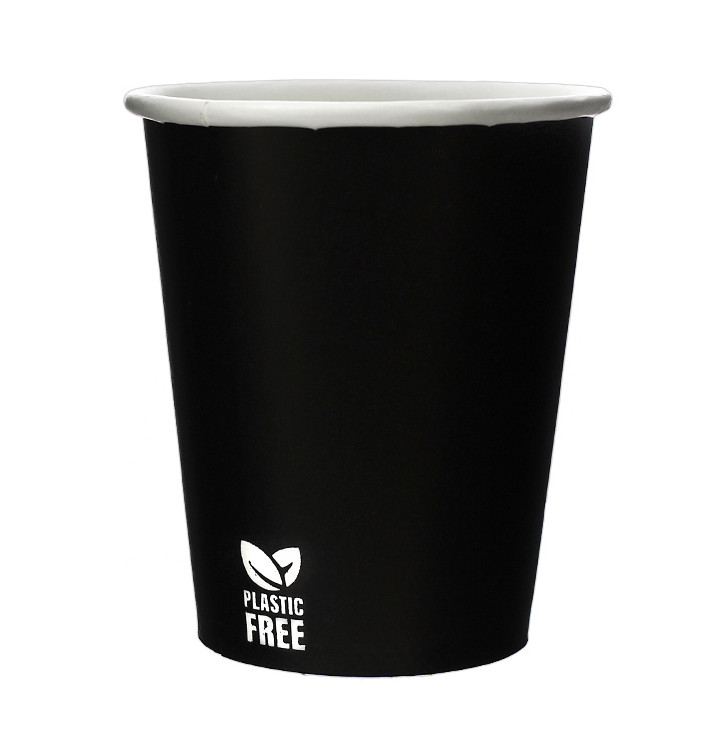 Copo de Cartão Plastic Free 7 Oz/210ml Preto Ø7,0cm (1.000 Uds)