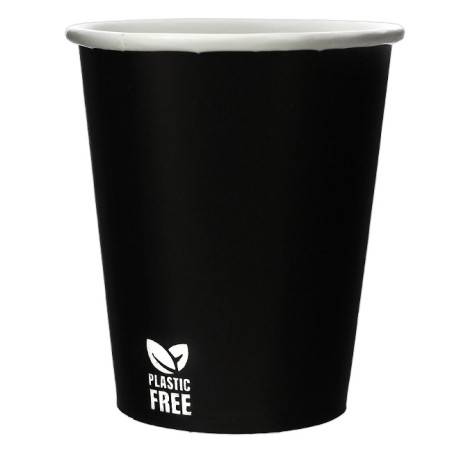 Copo de Cartão Plastic Free 7 Oz/210ml Preto Ø7,0cm (1.000 Uds)