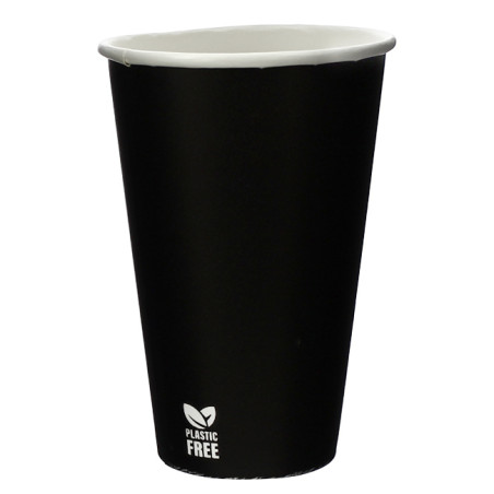 Copo de Cartão Plastic Free 12 Oz/360ml Preto Ø8,0cm (1.000 Uds)