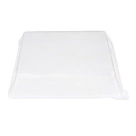 Tampa Plastico PET Transparente 27x20cm (200 Uds)