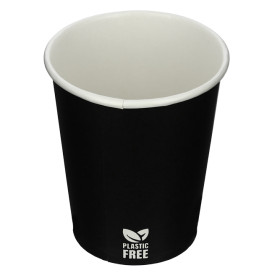 Copo de Cartão Plastic Free 7 Oz/210ml Preto Ø7,0cm (1.000 Uds)