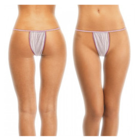 Tanga em TNT de PP Senhora  Grande  Branco (100 Uds)