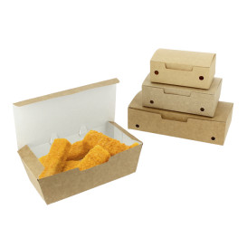 Caixa Take Away Kraft 16,5x7,5x6cm (600 Uds)