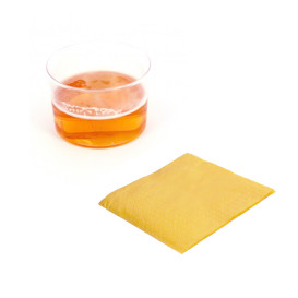 Guardanapos Papel Cocktail Amarelo 20x20cm (6000 Uds)