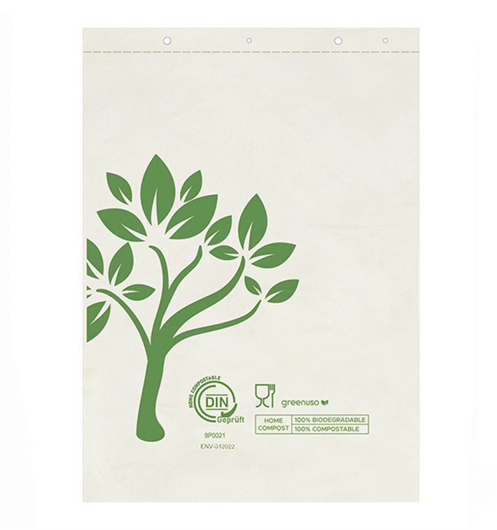 Saco Mercado Block Home Compost “Be Eco!” 30x40cm (100 Uds)