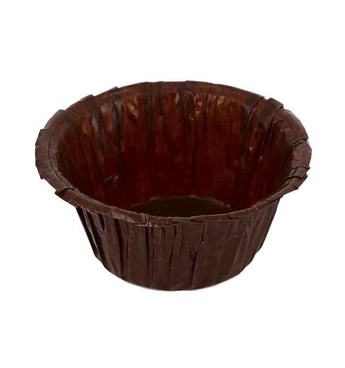 Cápsula Cupcake Marrom 4,9x3,8x7,5cm (1.400 Uds)