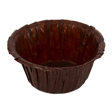 Cápsula Cupcake Marrom 4,9x3,8x7,5cm 95gr/m² (500 Uds)