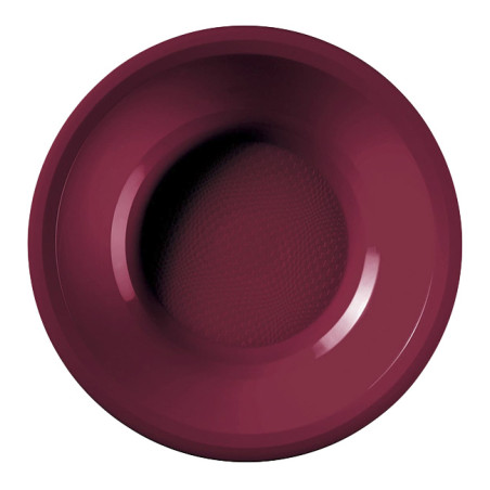 Prato Duro Reutilizável Bordeaux "Round" PP Ø19,5cm (50 Uds)