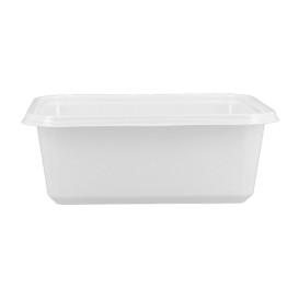 Embalagem Plastico PS Branco 127x91x42mm 300ml (100 Uds)