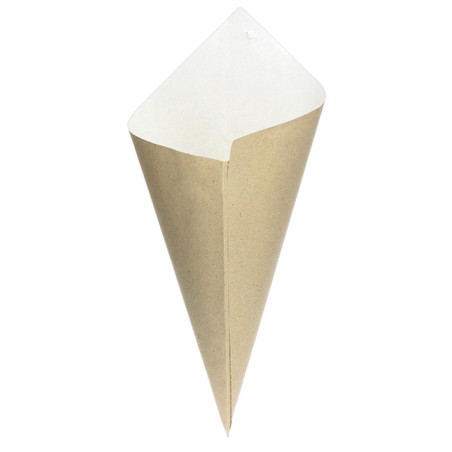 Cone de Papel Kraft 42cm 600g (200 Uds)