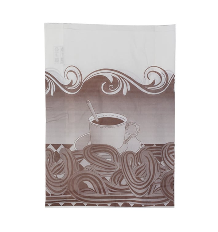 Saco de Papel Antigordura Churros 22+12x36cm (250 Uds)