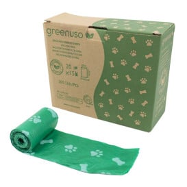 Saco Plastico de excrementos cão 100% bio 23x32cm (3.000 Uds)