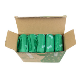 Saco Plastico de excrementos cão 100% bio 23x32cm (3.000 Uds)