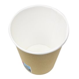 Copos de Cartão 9 Oz/280ml Kraft-Kraft Ø8,1cm (1.000 Uds)